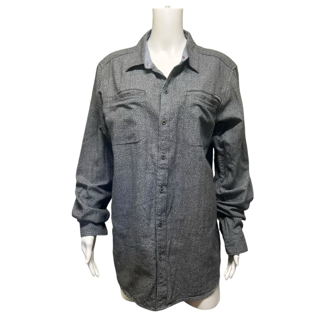Columbia Long Sleeve Button Front Cotton Shirt Size L